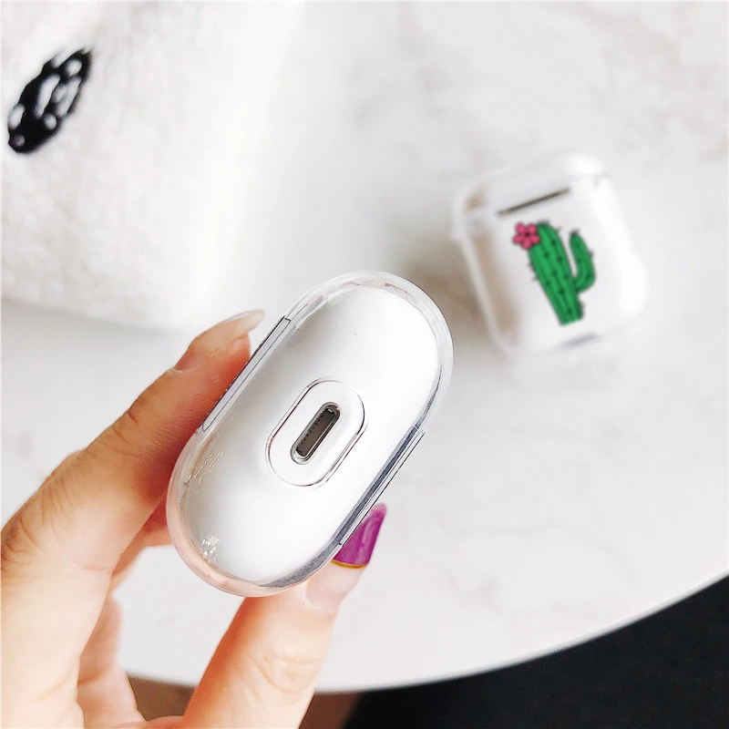 Чехол для Airpods милый чехол наушников AirPods 1 2 Мультяшные Беспроводные аксессуары