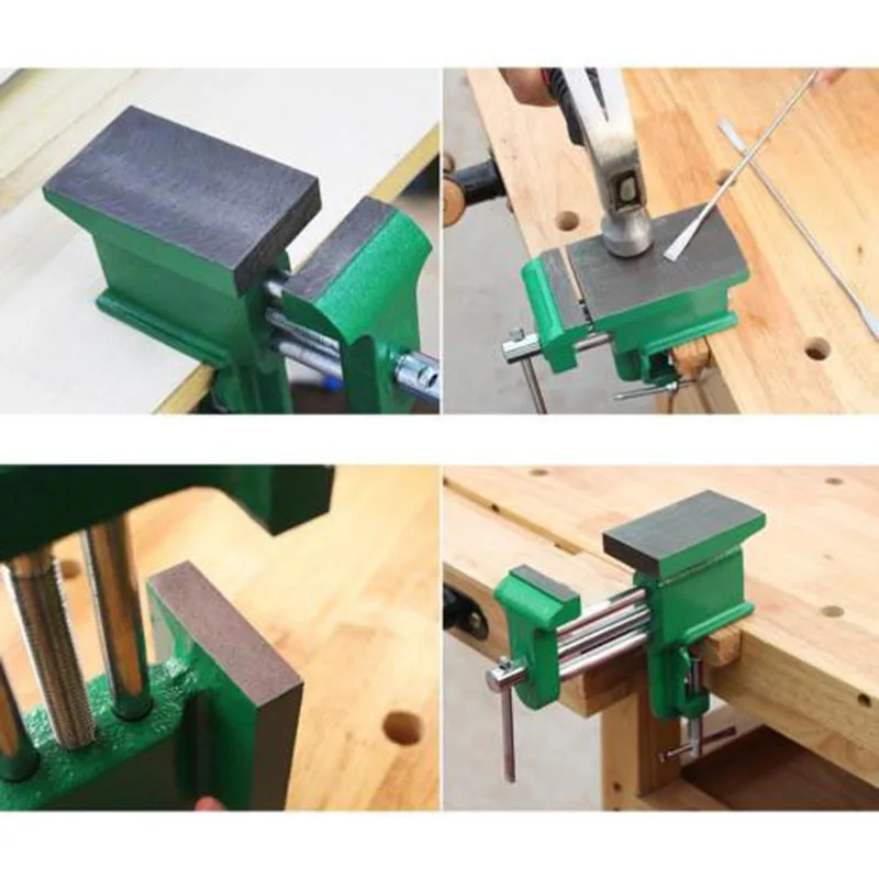 

Aluminum Mini Small Jewelers Hobby Clamp On Table Bench Vise DIY Craft Tool Vice