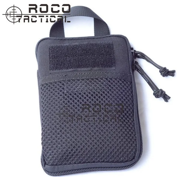 Black ROCOTACTICAL военный EDC Мини карманный органайзер Тактический поясной ремень Сумка военный Кошелек Открытый спортивный телефон сумка Cordura 1000D нейлон - Цвет: Black