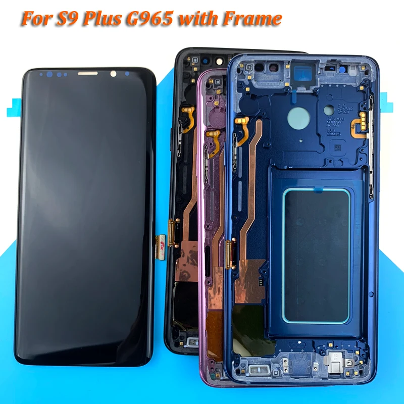 AMOLED Замена для samsung Galaxy S9 G960 g960f lcd сенсорный экран дигитайзер s9 + Бесплатные