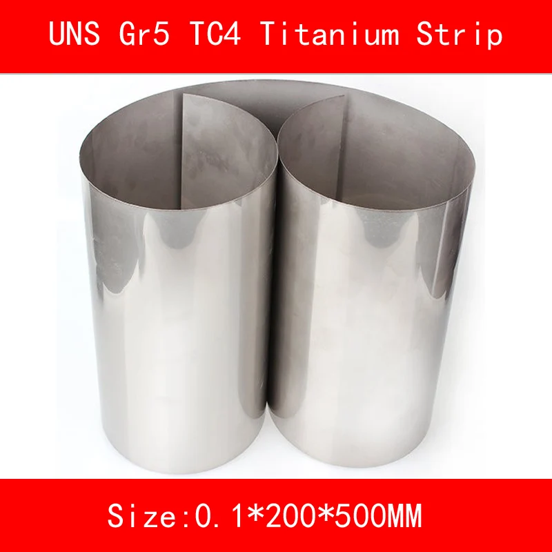 0 1x200x500 мм титановый сплав полоса UNS Gr5 TC4 BT6 TAP6400 титановая фольга тонкий лист для