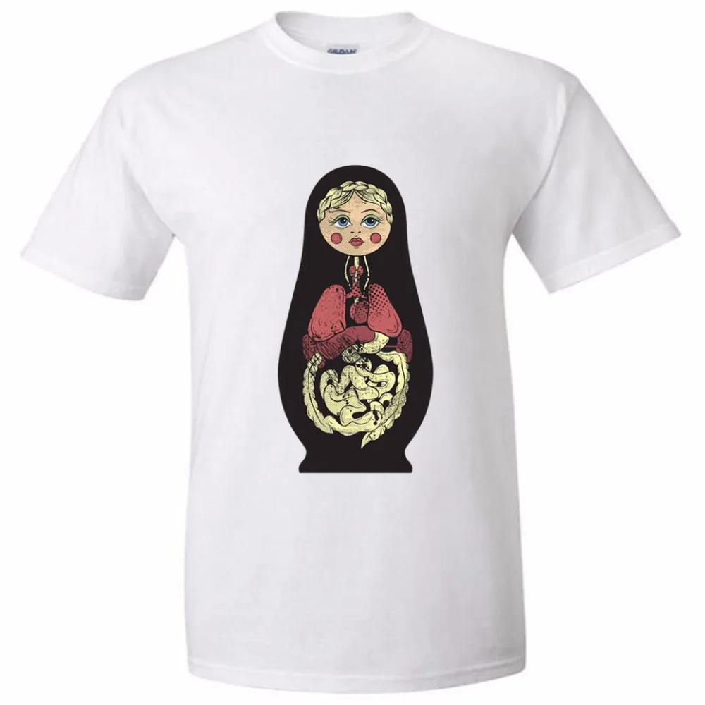 Free Shipping 2017 New Style Russian doll cotton O-neck T shirts Fashion Summer Fitness Brand | Мужская одежда