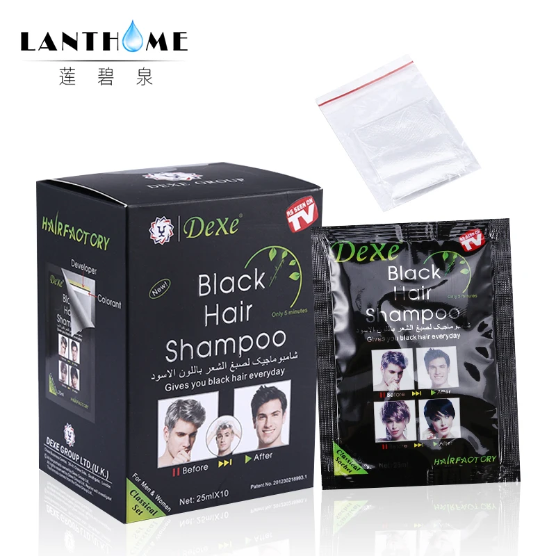 

Fast black hair coloring shampoo building hair fibers Only 5 minutes temporary washable hair dye cream cover grey white hair