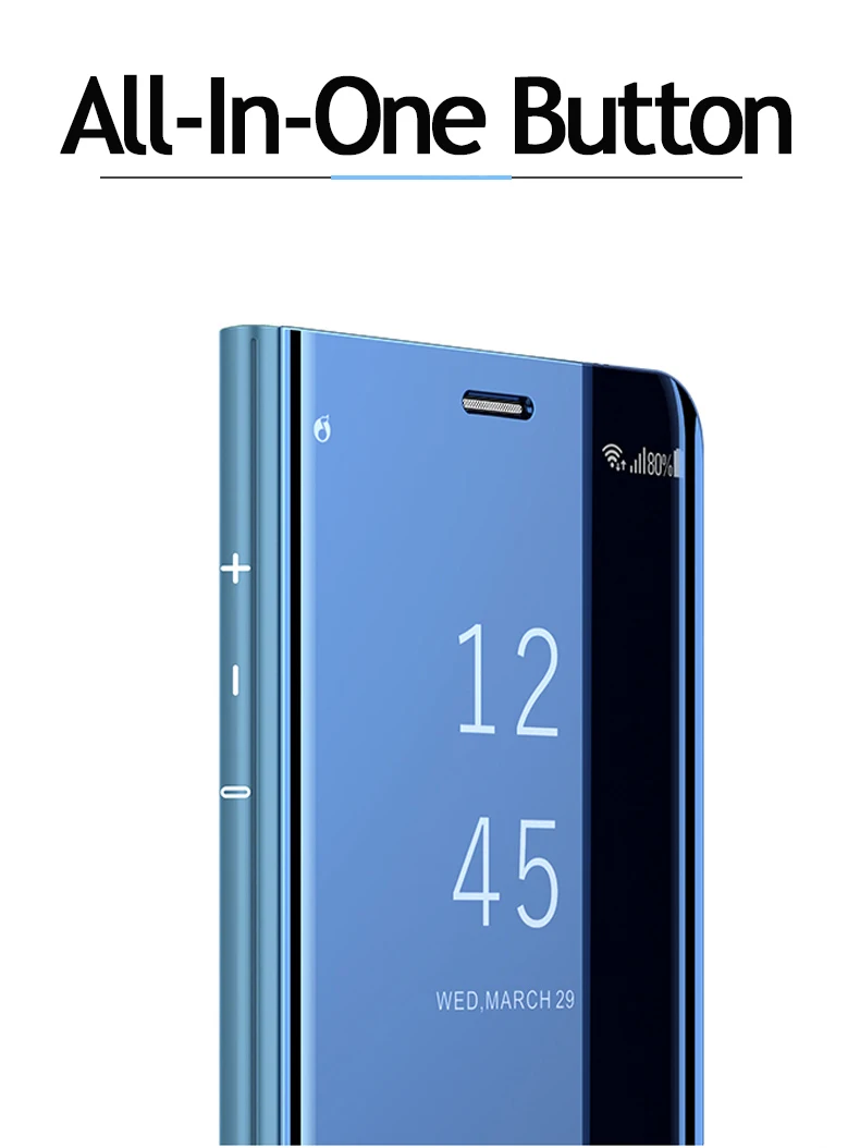 Lamorniea умный зеркальный чехол с чипом для samsung Galaxy Note 9, 8, кожаный чехол с подставкой для samsung Note 8, 5, S7, S6 Edge Plus, S8, S9 Plus