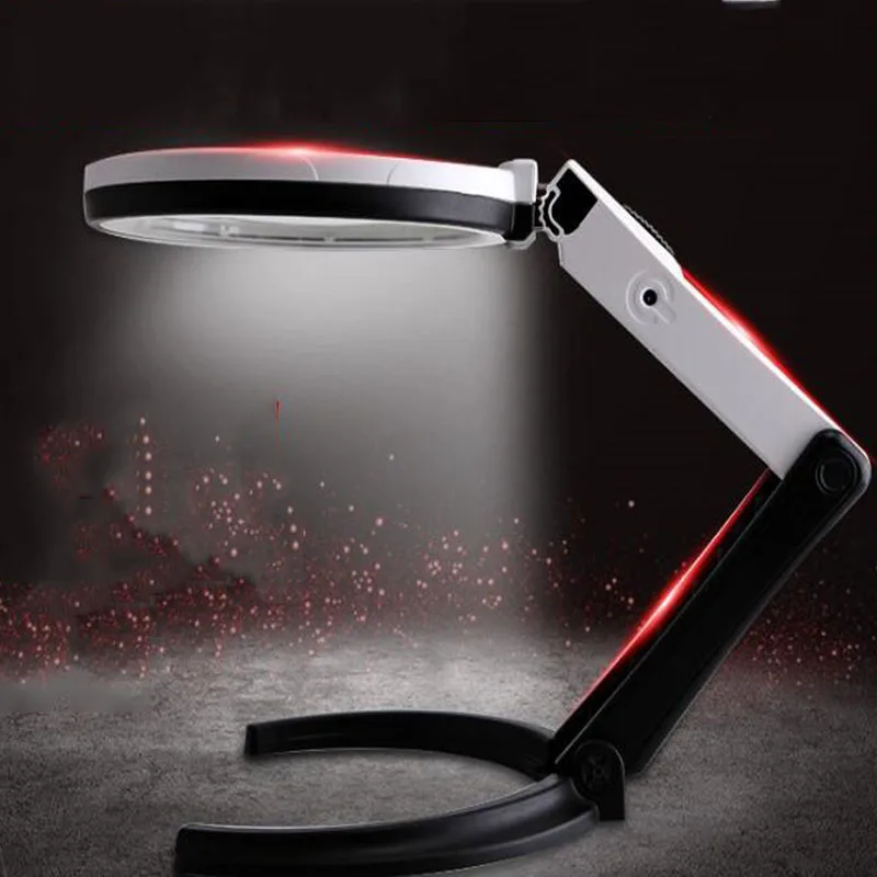 Складная увеличительная линза перезаряжаемая HD лупа для чтения оптический