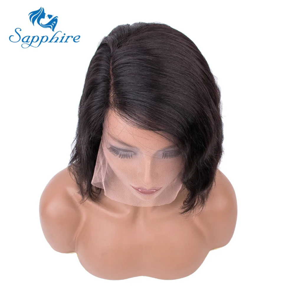 Sapphire короткие волнистые перуанские человеческие волосы натуральный цвет линии