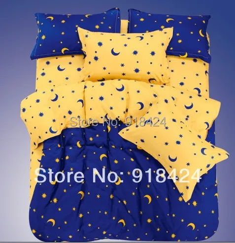 Бесплатная доставка! 4 шт./компл. Луна и звезда реактивной двойной печати мягкий