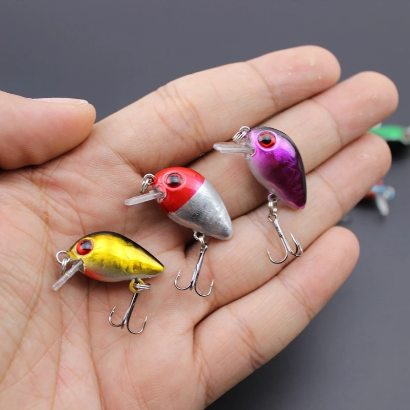 5pcs2.5cm 1 5g Компактный Тип плавать рыбы Рыбалка приманка искусственная жесткая topwater