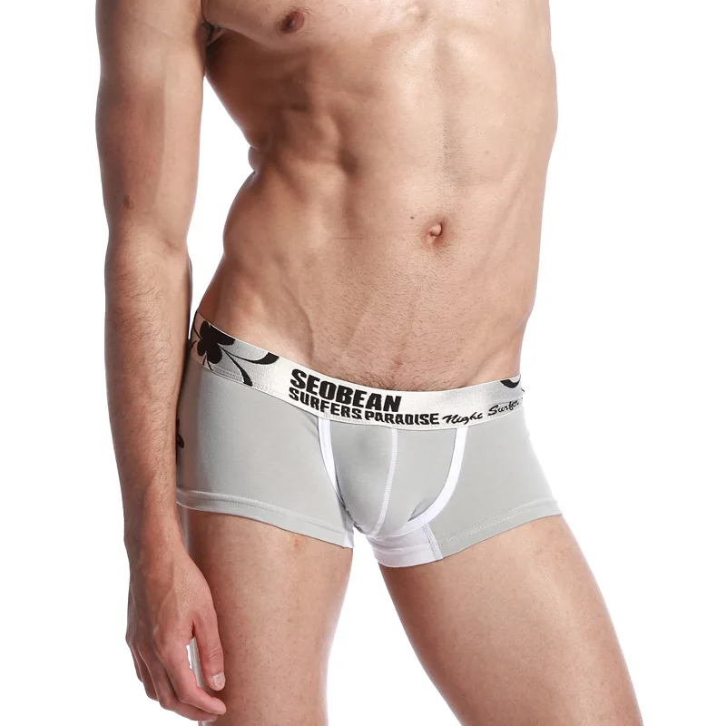SEOBEAN нижнее белье homme мужское сексуальное Классическое нижнее белье seobean мужские трусы стрейч хлопок Мужские jockstrap тонкий боксершорт бедра багажник