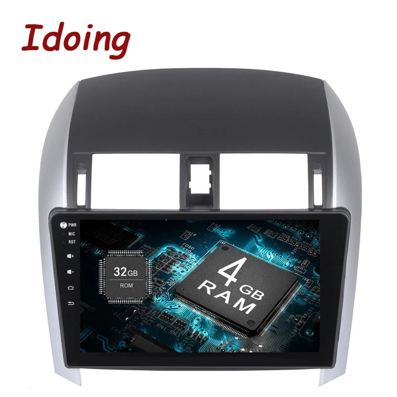Idoing 1Din 10 2 &quot4G + 32G 8 ядерный автомобильный Android радио gps плеер для Toyota Corolla 2007 Android8.0
