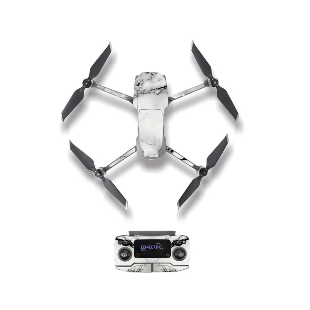 Стильная наклейка [M20030] с мраморной текстурой для корпуса дрона DJI Mavic 2 Pro и Zoom
