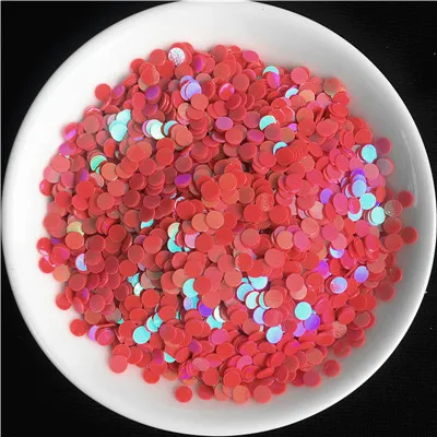 AB Melon Red 20 г(Размер 3 мм) круглые точечные Блестки для нейл-арта для красоты ногтей, модные женские Блестящие Блестки для маникюра, 28 цветов - Цвет: AB Melon Red