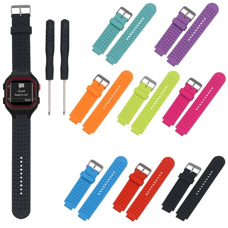 Силиконовый сменный ремешок для наручных часов Garmin Forerunner 25 GPS с инструментами