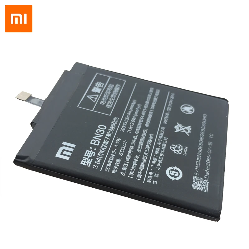 Xiaomi Оригинал BN30 сменные батареи для Redmi 4A высокое качество 3120mAh Redrice Hongmi