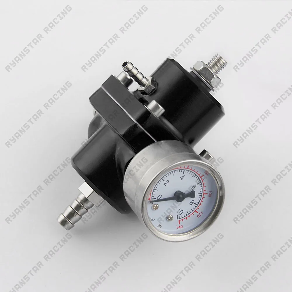 Регулируемый топлива Давление FPR 0 140 фунтов/кв. дюйм маслоуказателя + шланг