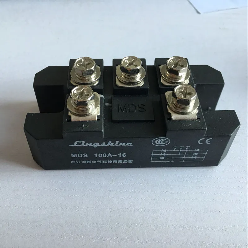 

1pieces MDS100A 3-Phase Diode Bridge Rectifier 100A Amp 1600V Bridge Rectifier