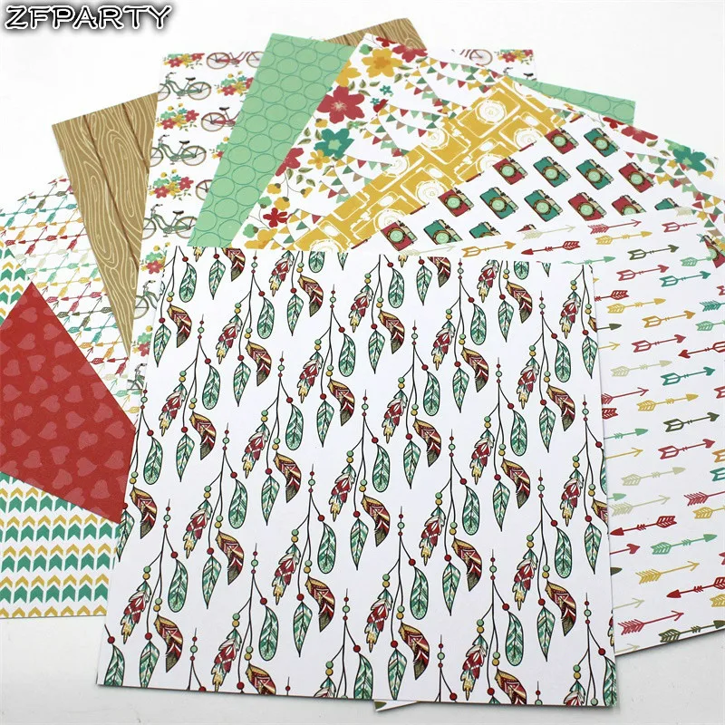 ZFPARTY 12 шт. 6 дюймов с одной стороны принтом летние рисунком велосипеда творческие