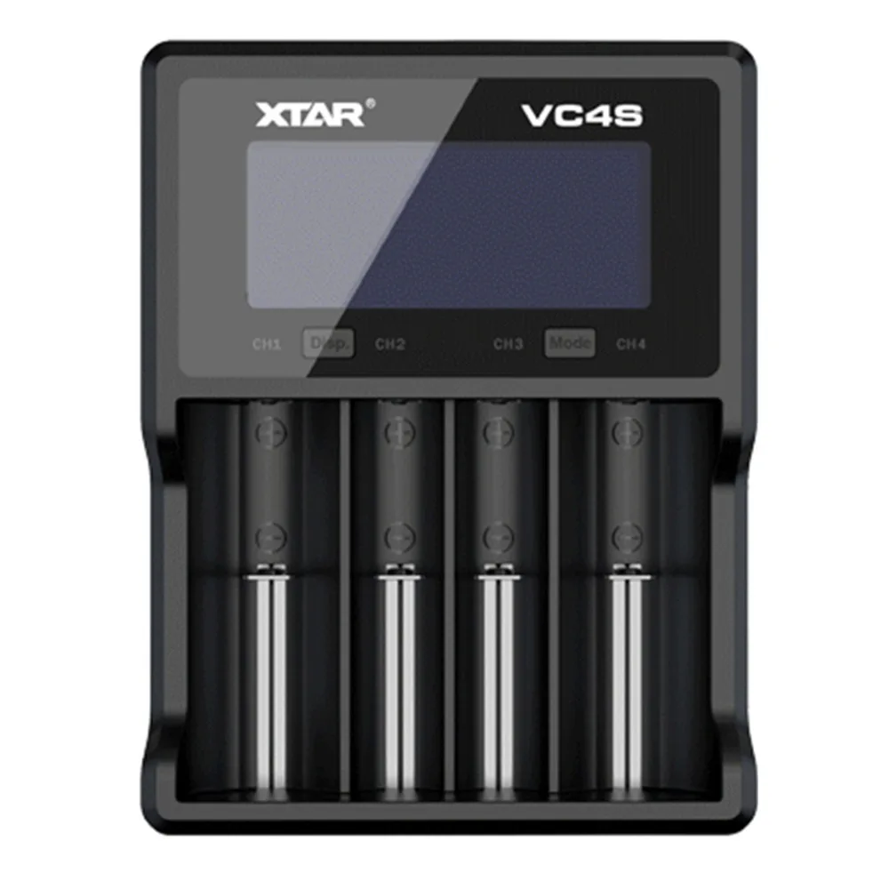 XTAR VC4 S VC4S QC3.0 быстрая зарядка, Max3A для один слот применяется к 3,6/3,7 v Li-Ion IMR/INR/ICR/Батарея 18650 14500 20700 21700