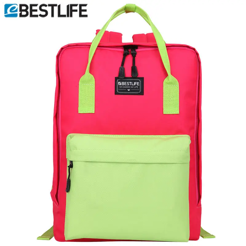 3215green BESTLIFE школьные сумки для девочек-подростков, сумка-портфель для подростков, 14,1 дюймов, сумка для ноутбука, рюкзак - Цвет: 3215green