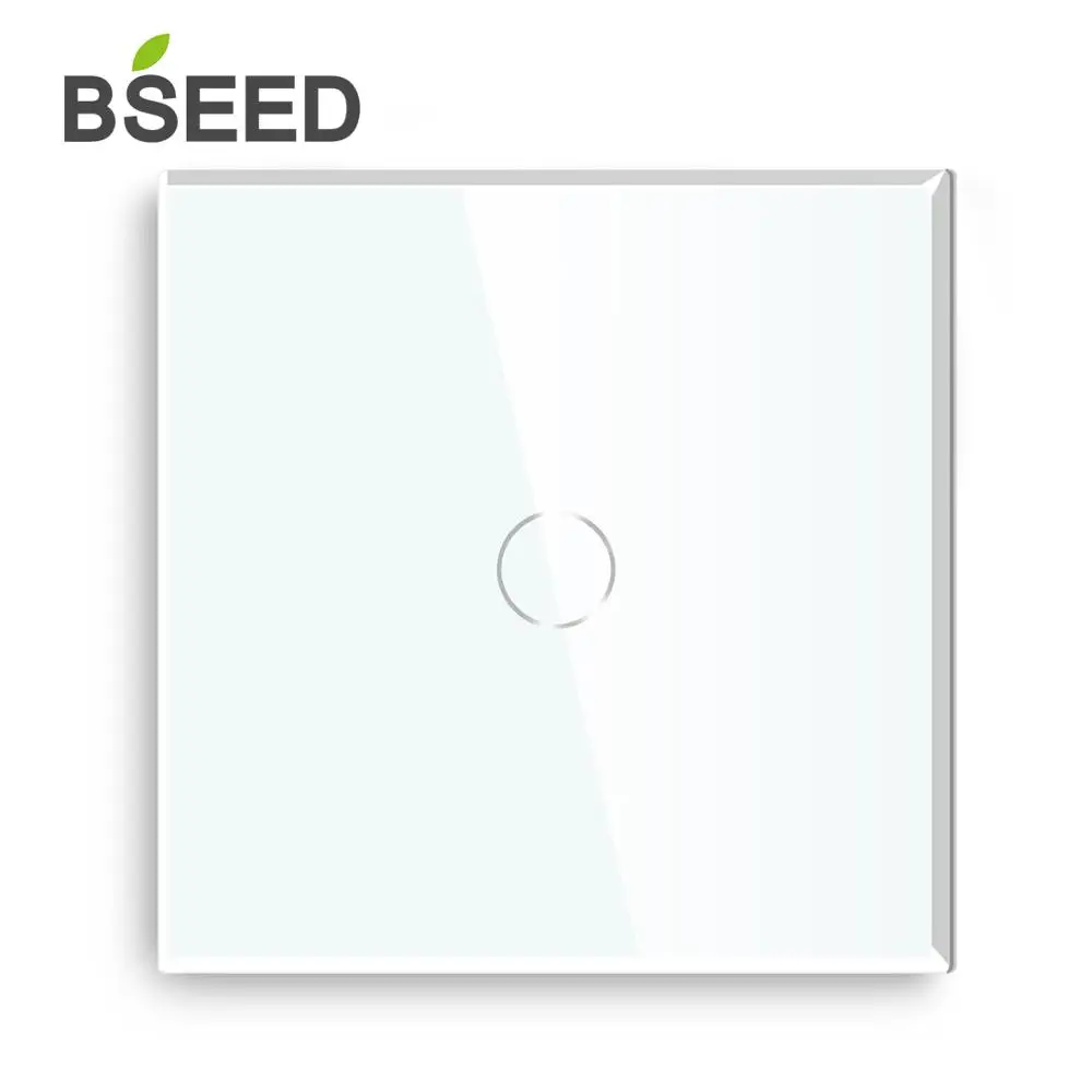 Bseed 240 В сенсорный выключатель 1 банда способ датчик для дома света с хрустальной