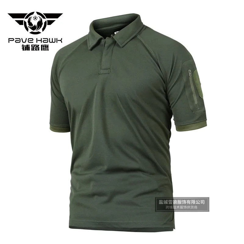 green 5XL Мужская армейская камуфляжная тактическая рубашка с коротким рукавом, быстросохнущая, для кемпинга, походов, треккинга, Camisa, спортивные топы для рыбалки - Цвет: green