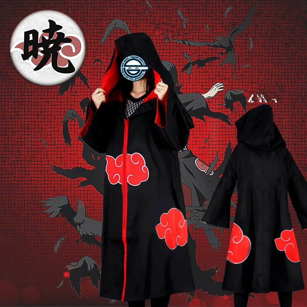 Плащ Наруто накидка Акацуки Маскарадные костюмы Orochimaru uchiha madara Sasuke itachi плащ