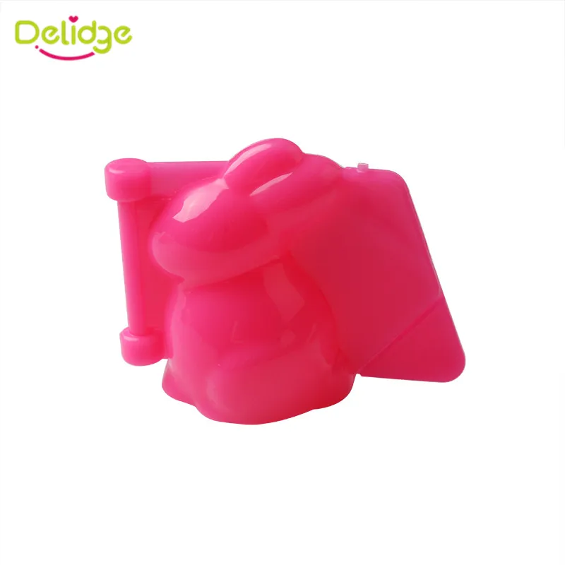 Delidge 4 шт./компл. Пластиковая форма для помадки в виде животных 3D резак печенья