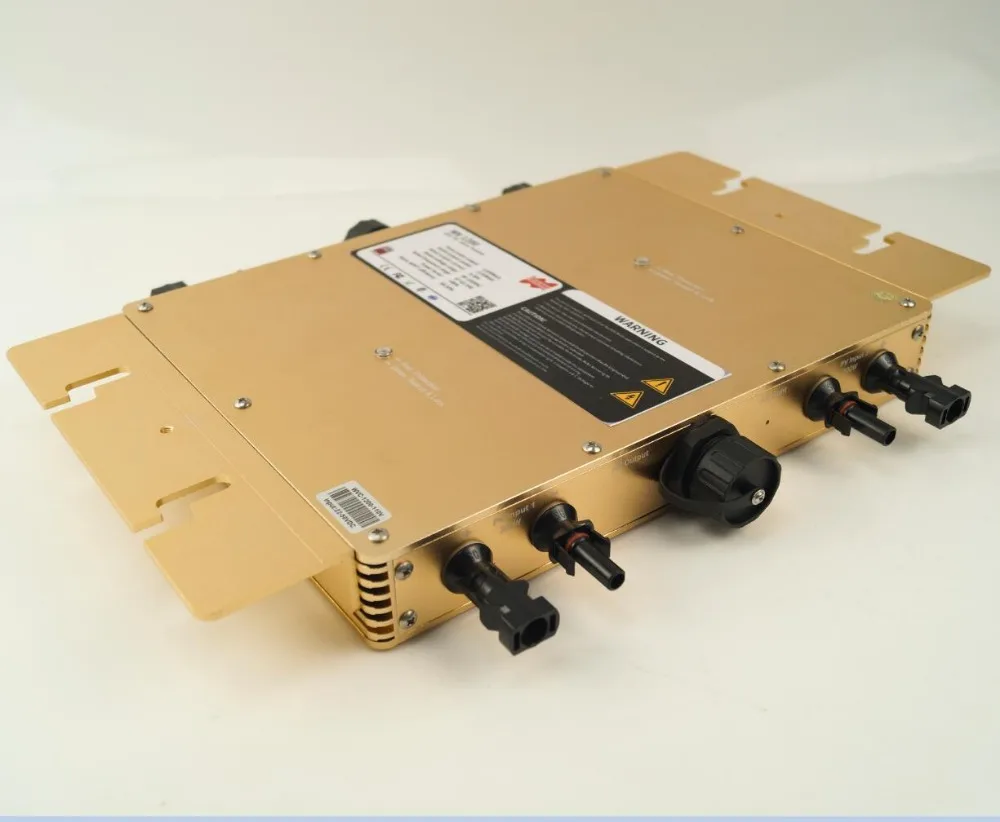 Водонепроницаемый IP65 MPPT 1200W умный сетевой солнечный инвертор DC 22-50V до 80-160VAC или 180-260VAC, 50 hz/60 hz, макс для панелей 1400W