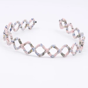 Женский обруч для волос, полый обруч для волос с проволокой, аксессуары для вечерние