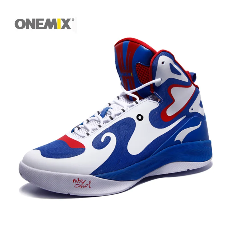 Мужские высокие кроссовки Onemix дышащие кожаные в стиле пекинской оперы и
