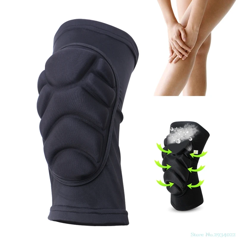 

New Leg Knee Patella Support Sports Brace Wrap Protector Pad Sleeve Guard Black safety Drop Ship