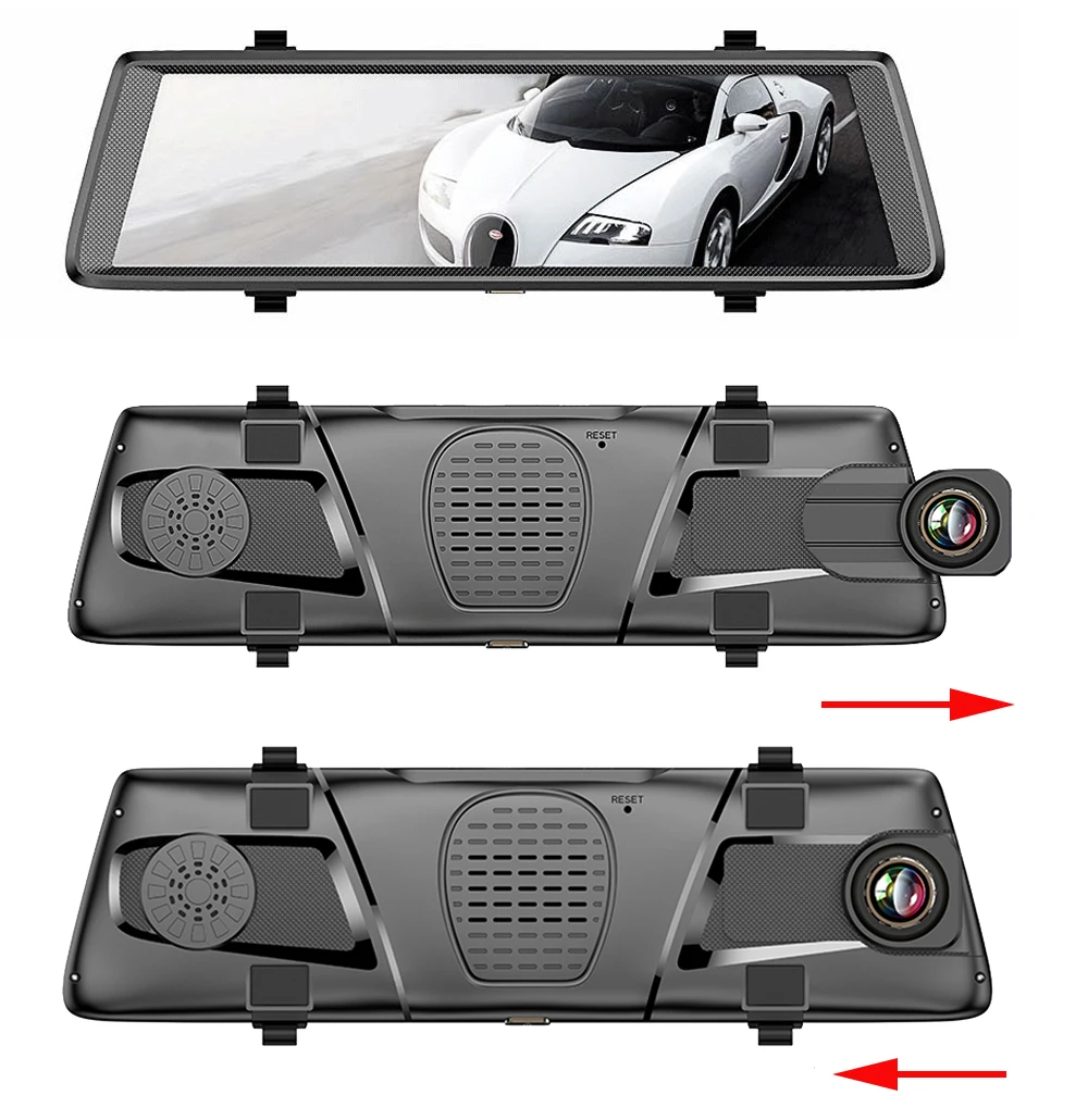 Kampacar 2 Dashcam 4G gps навигация авто камера Android зеркало заднего вида 10 дюймов Автомобильный видеорегистратор Wifi Bluetooth FHD 1080P видео рекордер