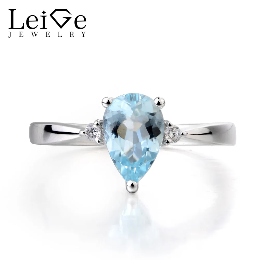 Женское кольцо из натурального аквамаринового камня|natural aquamarine ring|925 sterling gemstone