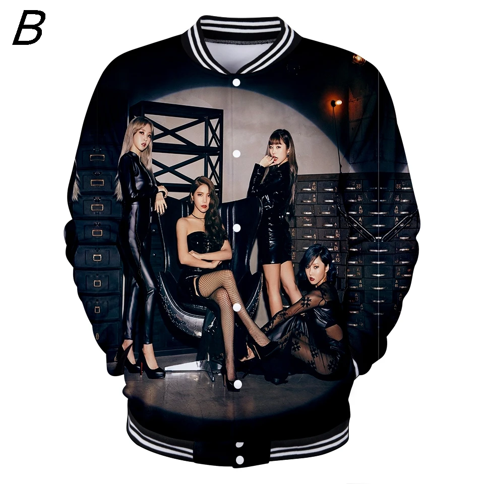 Mamamoo Kawaii Nieuwste Модель 3d куртка Mouwen Kleding Повседневная бейсбольная форма с принтом