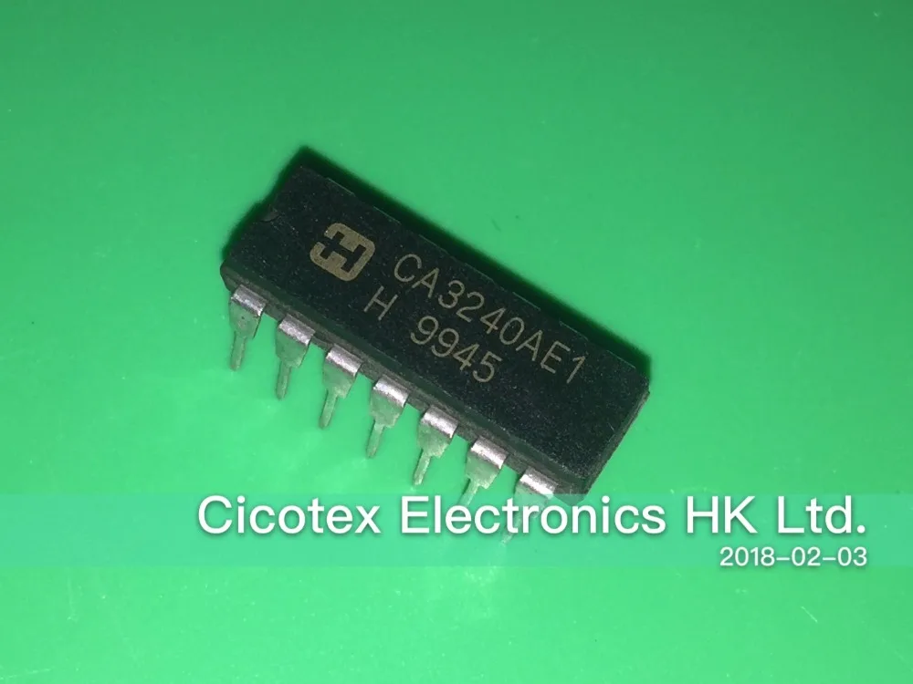 3 шт./лот CA3240AEI IC 3240 DIP 14 двойной 4 5 МГц BIMOS операционный усилитель с МОП входом