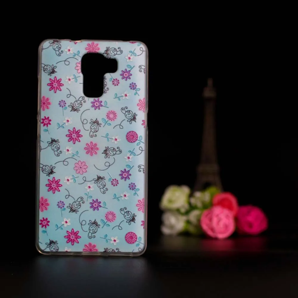 Мягкий чехол из ТПУ для Huawei Honor 7 силиконовый Honor7 рельефный с 3D принтом huawei honor