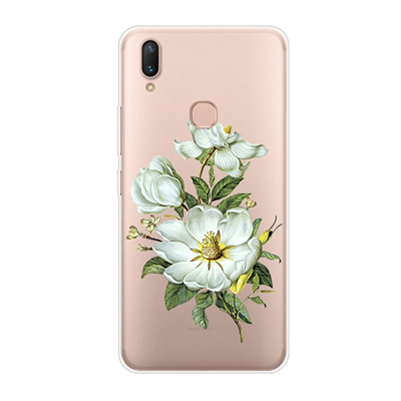 Чехол для Vivo V9 чехол бампер Прозрачная защитная задняя крышка тонкий мягкий