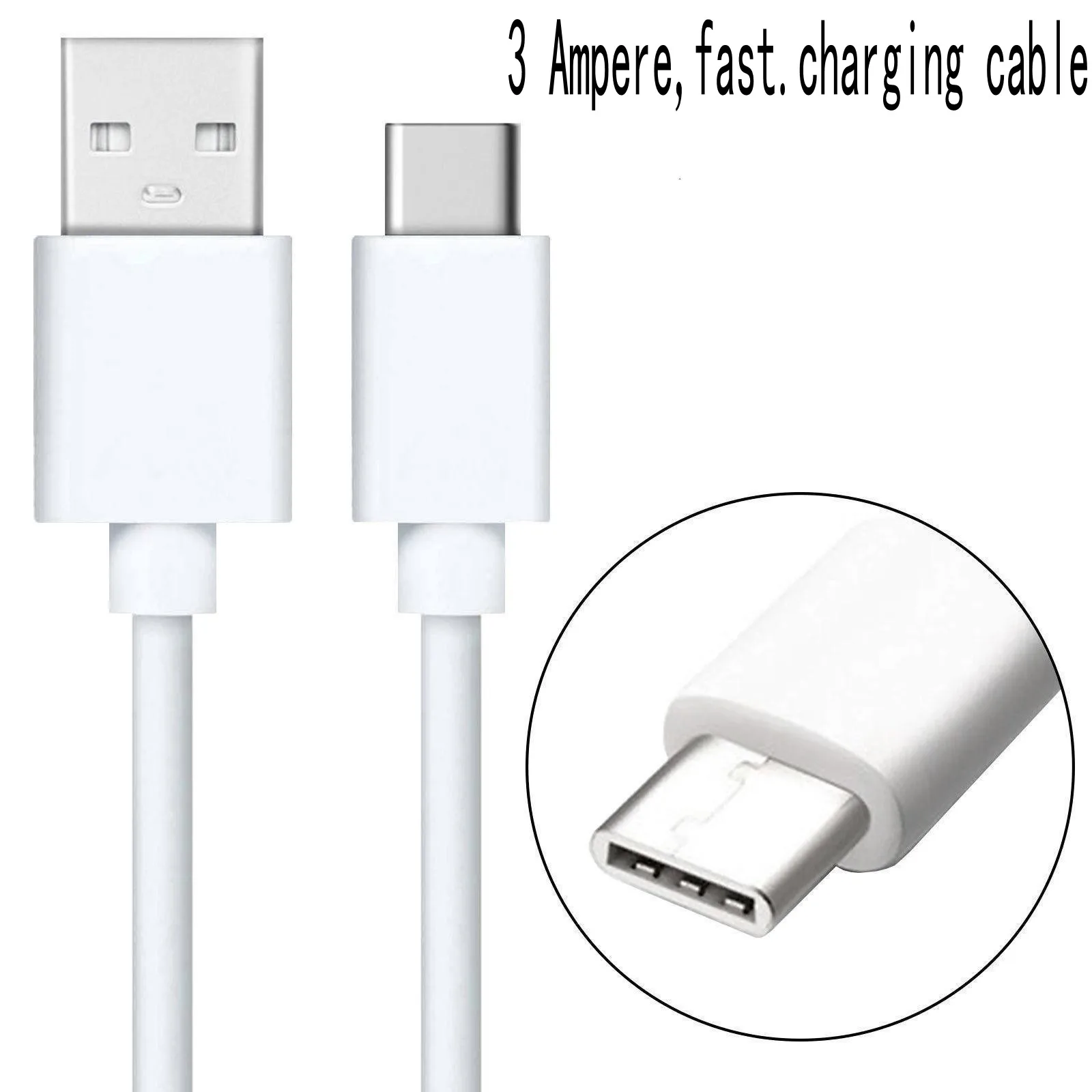 10 Feet 3Meter 3A USB C Fast Charge USB3.0 To TypeC Charging Cable Type-C Data Cables For Xiaomi HUAWEI Sansung | Компьютеры и офис