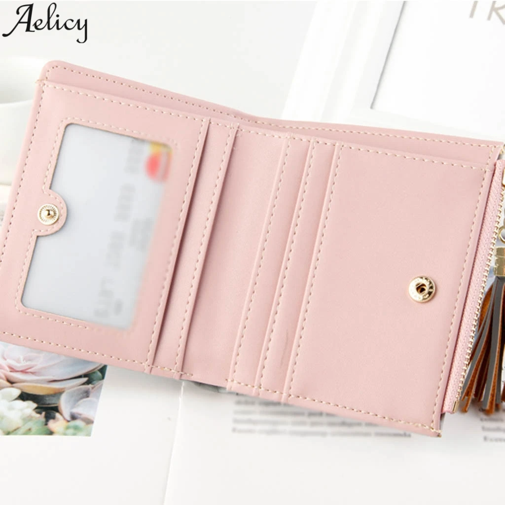 Aelicy женский короткий кошелек с милым рисунком овечки бумажник для рук