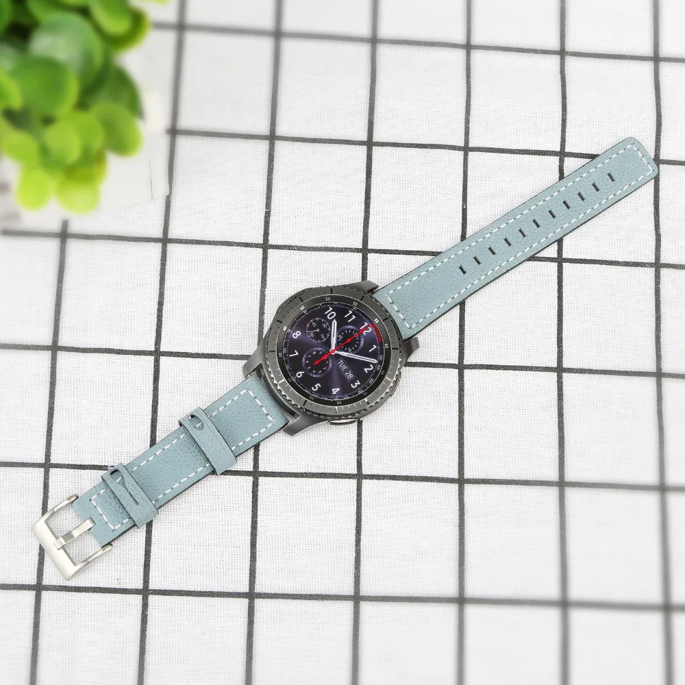 Хохлатая Шестерня S3 frontier ремешок для samsung Galaxy Watch 46 мм S 3 Классический 22 мм кожаный браслет на запястье correa ремешок для часов ремень