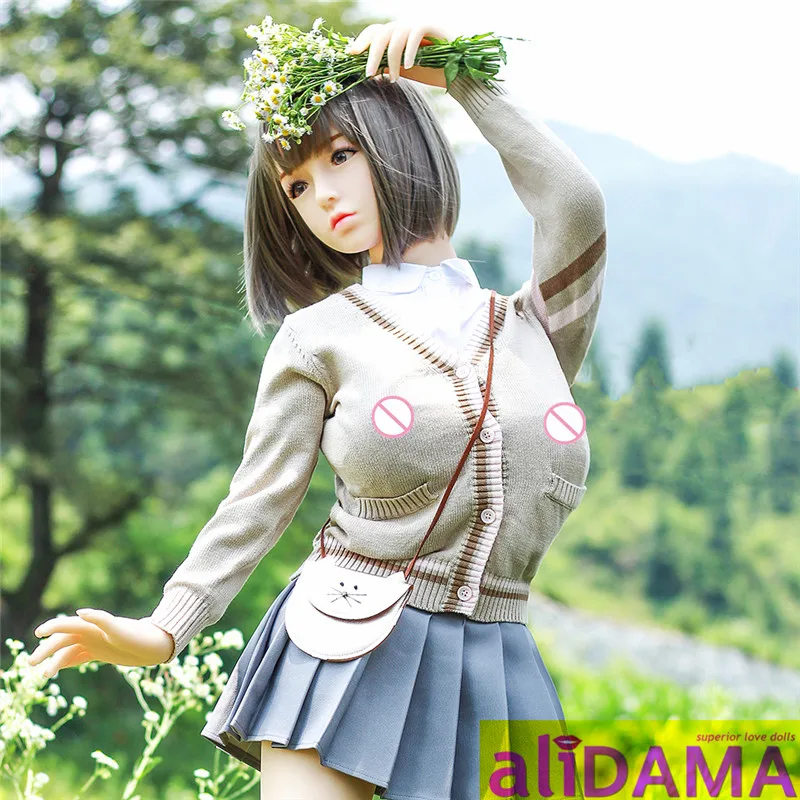 ALIDAMA 145 см (4 75 футов) японская большая грудь Горячая леди секс кукла из тпе