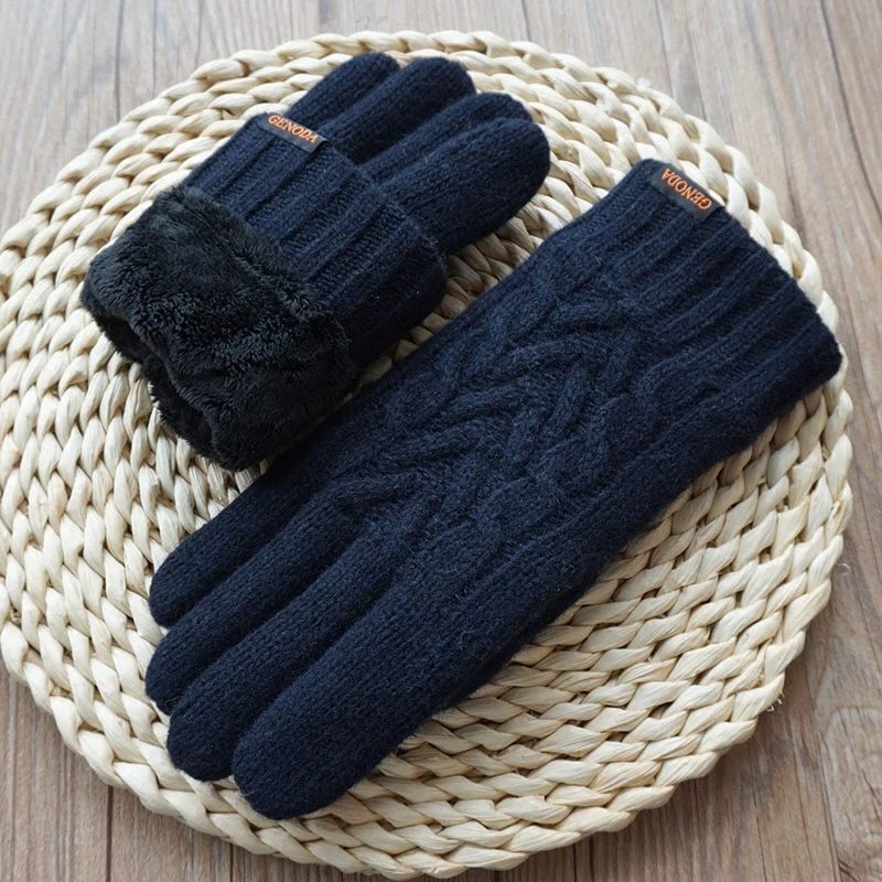 Бесплатная доставка популярные зимние мужские перчатки с сенсорным экраном