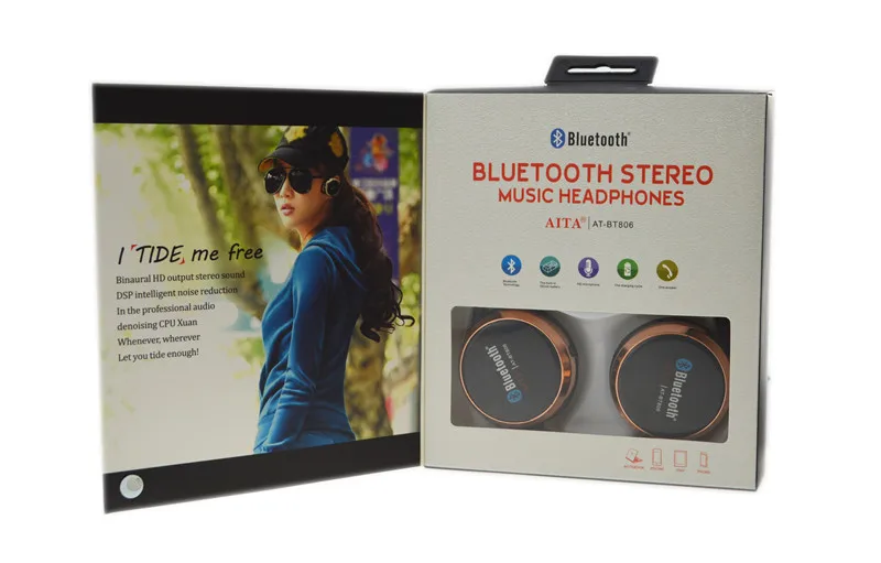 Беспроводные Bluetooth Наушники Складная Стерео 4.0 Гарнитура Handsfree Повязка Плеера для