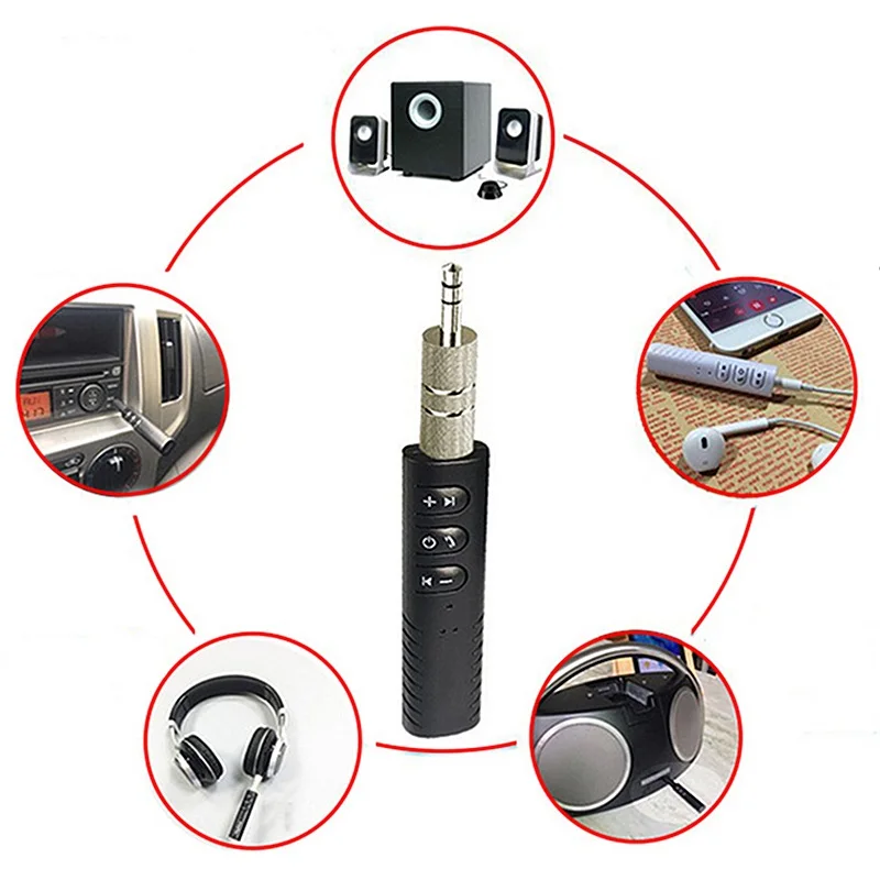 FITZ Автомобильный Bluetooth AUX 3 5 мм разъем приемник Громкая связь Вызов адаптер