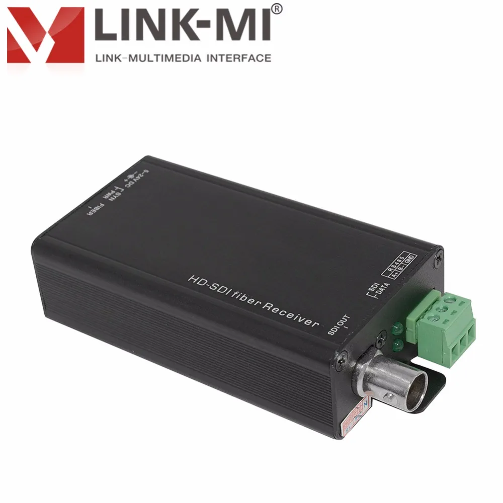 LINK-MI LM-STF5801H Mini HD SDI оптоволоконный удлинитель передатчик и приемник 1 км-20 км SC