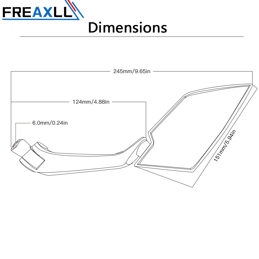 Аксессуары для мотоцикла FREAXLL мотоциклетные зеркала заднего вида боковые