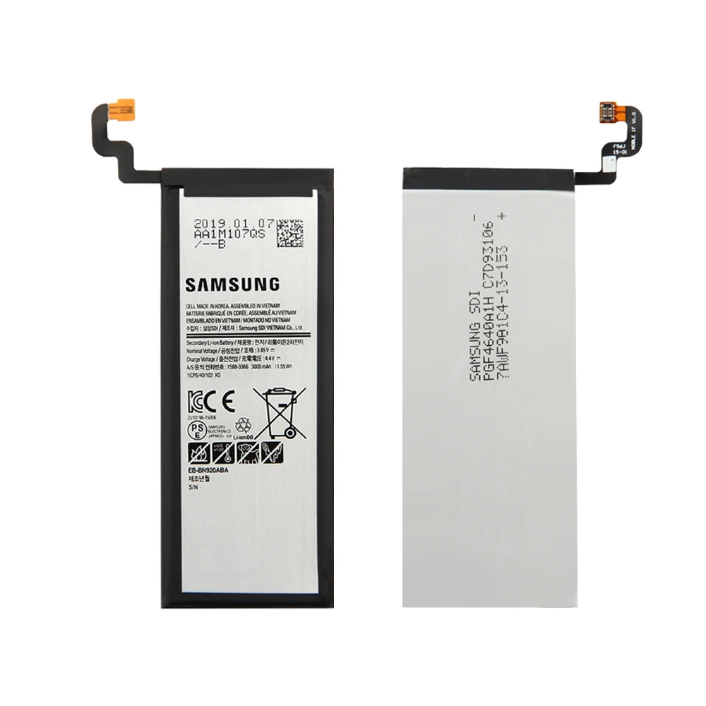 Оригинальный аккумулятор для Samsung Galaxy Note 5 Новый Сменный N9200 N920T N920V N920F с 8