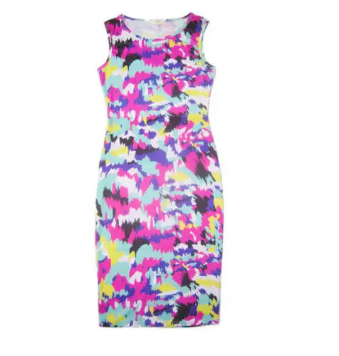 HOT Summer Cocktail Clubwear Party High Waisted Sleeveless Bodycon Bandage Dress | Женская одежда
