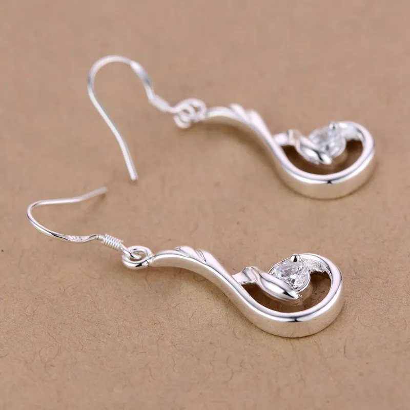 Любимый подарок модные Подвесные серьги с кубическим цирконием красивые для