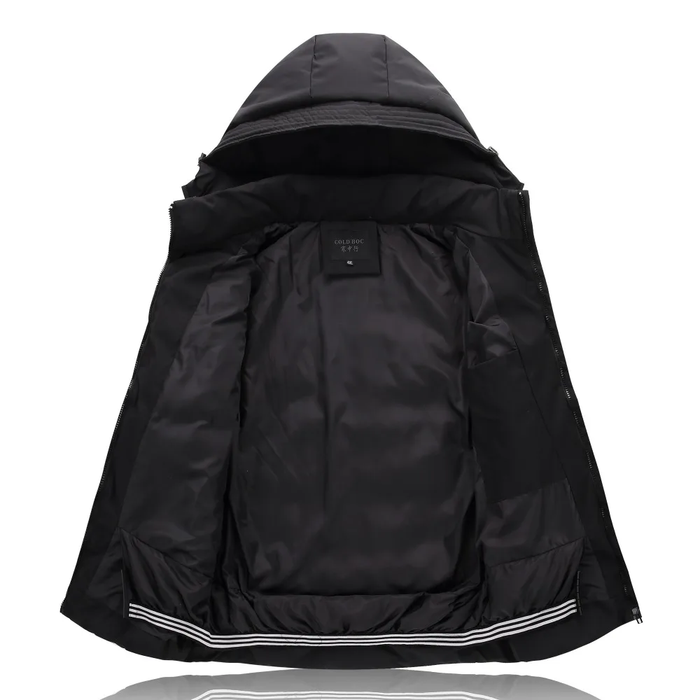 Зимняя мужская куртка размера плюс 4XL-9XL, черное Мужское пальто, недорогая пуховая куртка, парка, Тренч с капюшоном, куртка для холодной зимы 1626